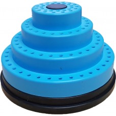 Bur Stand (Bur Holder) Stepped Round Rotating - Blue - 120 Holes (L45 Blu) – 1pc